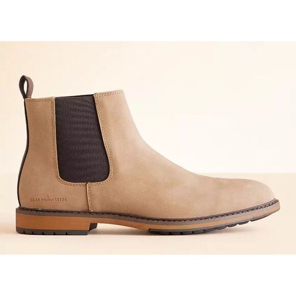 Steve Madden Chelsea Boots - Men's‎ Size 8 Color Tan And Brown Suede - Picture 1 of 11